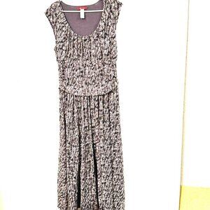Anne Klein Size Medium Dress Stretch Body Con Scoop Neck Ruched Waist Office